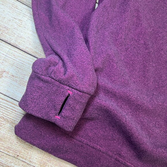 Adidas Women's Purple Pink Hoodie Medium Pullover Sweatshirt Athletic Workout - Picture 4 of 12